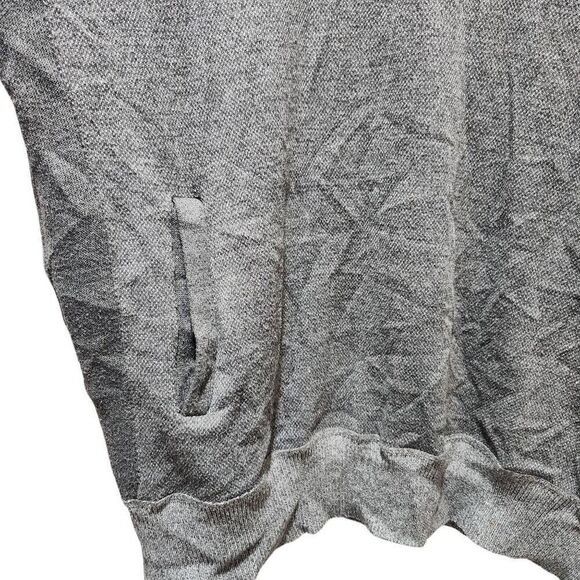 Rocawear hooded quarter button long sleeve pockets elbow patches gray Large - Picture 2 of 8